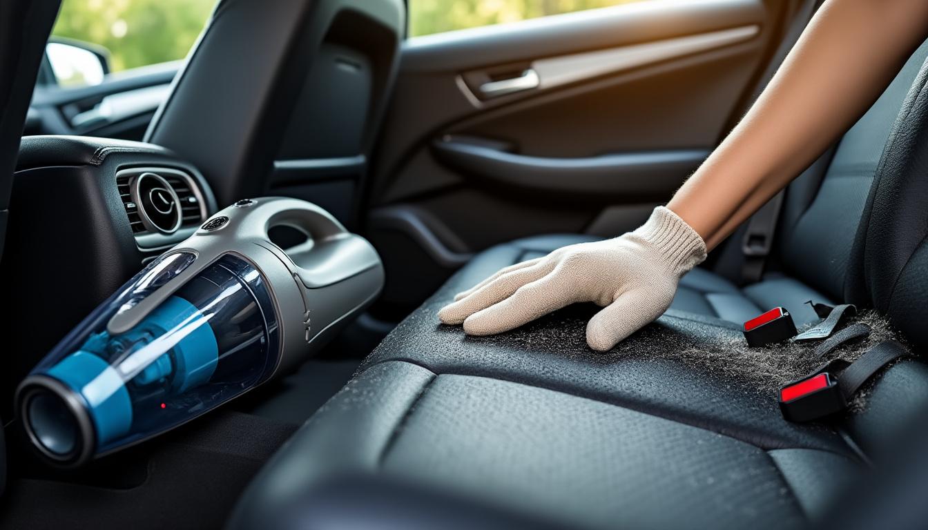découvrez des méthodes efficaces pour enlever les poils de chien dans votre voiture et gardez un intérieur propre et sans allergènes.